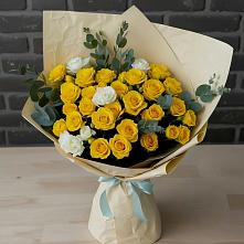 Букет цветов из:  Розы в Круглолесском
