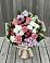 Букет цветов из: Альстромерии, Гвоздики, Розы и Хризантемы в Круглолесском