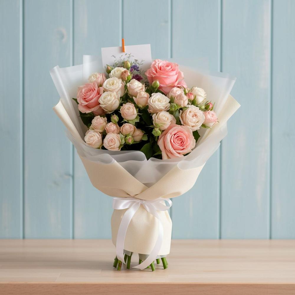 Букет цветов из: Розы в Круглолесском