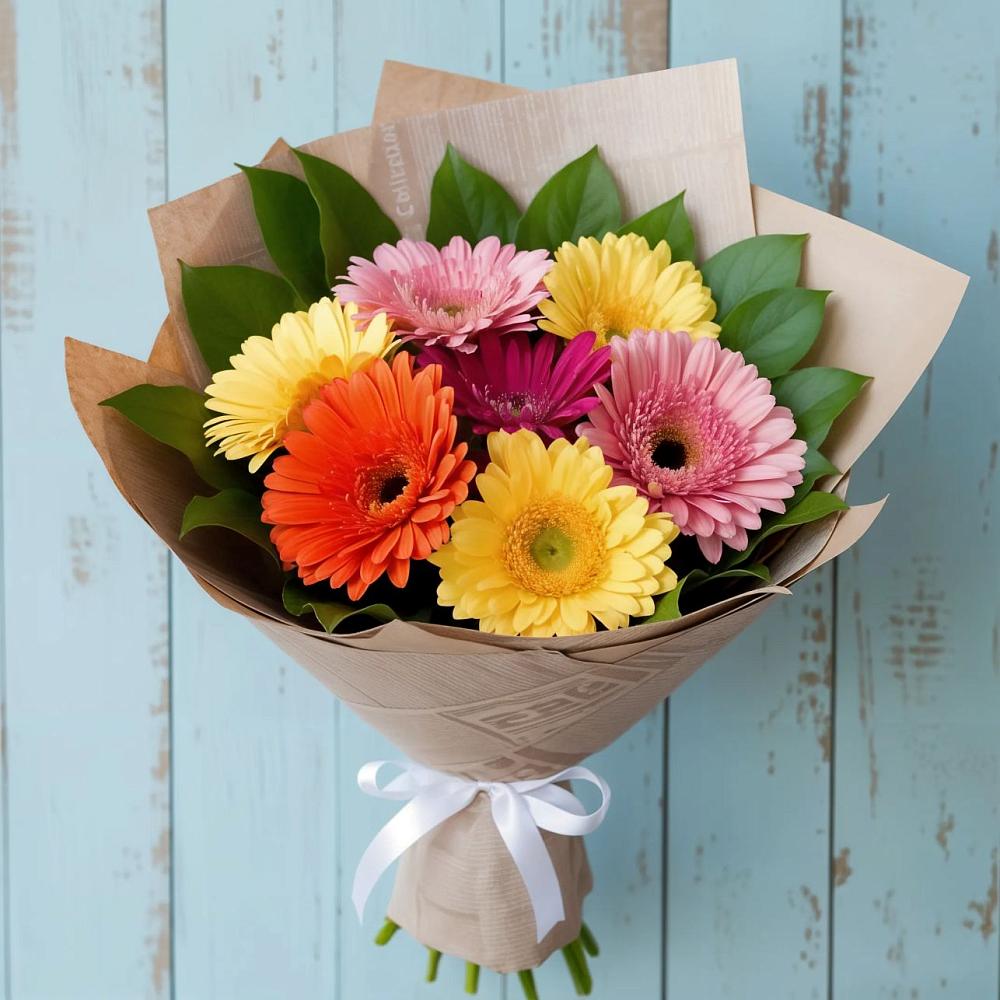 Букет цветов из: Герберы в Круглолесском