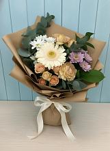 Букет цветов из:  Герберы и Хризантемы в Круглолесском