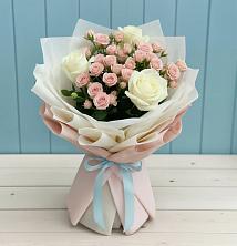 Букет цветов из:  Розы в Круглолесском