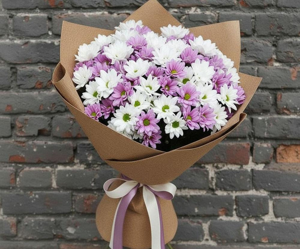 Букет цветов из: Хризантемы в Круглолесском