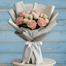 Букет цветов из:  Розы в Круглолесском