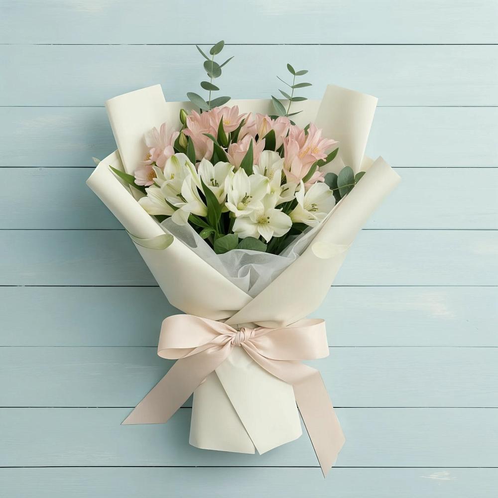 Букет цветов из: Альстромерии в Круглолесском