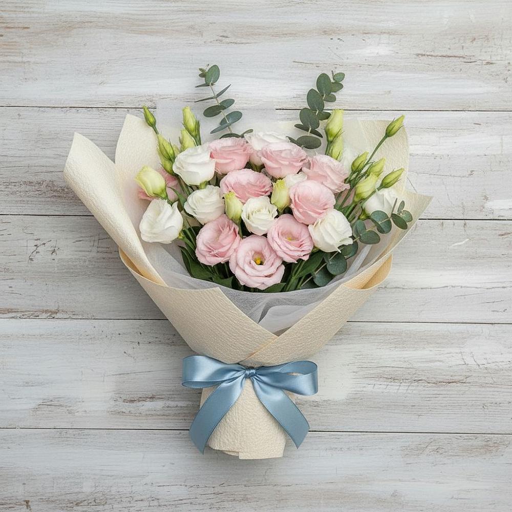 Букет цветов из: Лизиантусы в Круглолесском